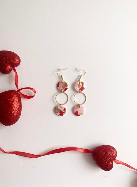 valentine’s terrazzo dangles