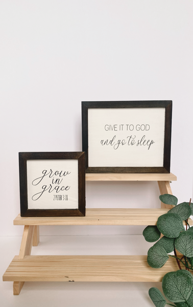 Framed Wood Signs