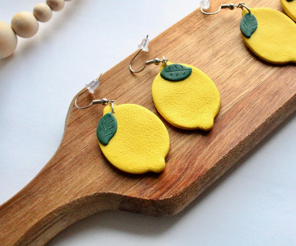 lemon earrings