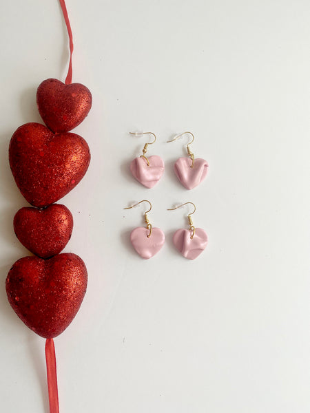 pink silk hearts