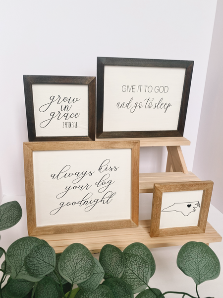 Framed Wood Signs