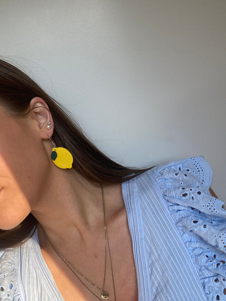 lemon earrings