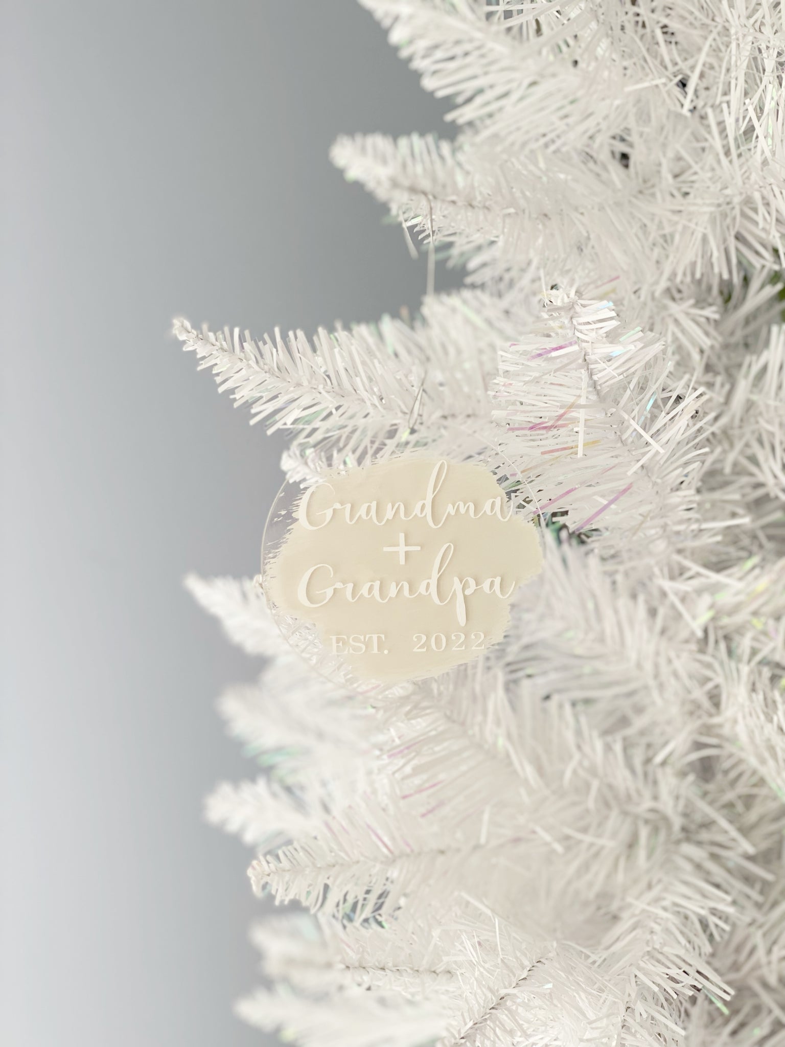 new Grandma + Grandpa ornament