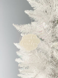 new Grandma + Grandpa ornament